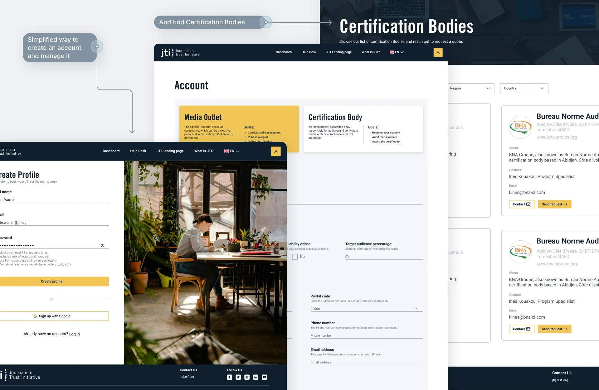 Redesigned platform, the admin dashboard with bulk report actions