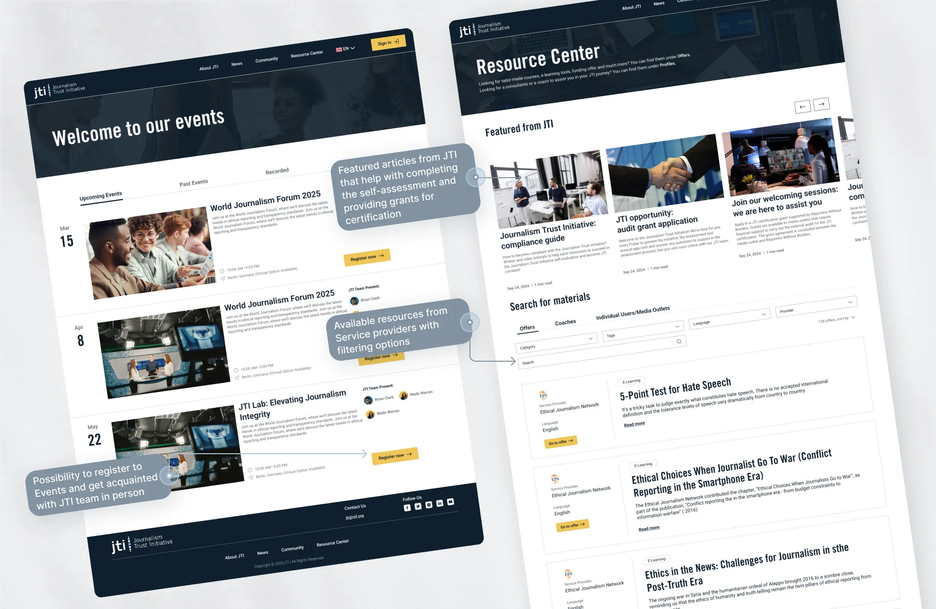Redesigned public site, certification body listings and contact